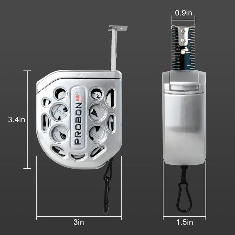 16/25FT Retractable Tape Measure Stainless Steel Measuring Tape With One sided Scale Waterproof Portable AutoLock Ruler With Magnetic engineer tape