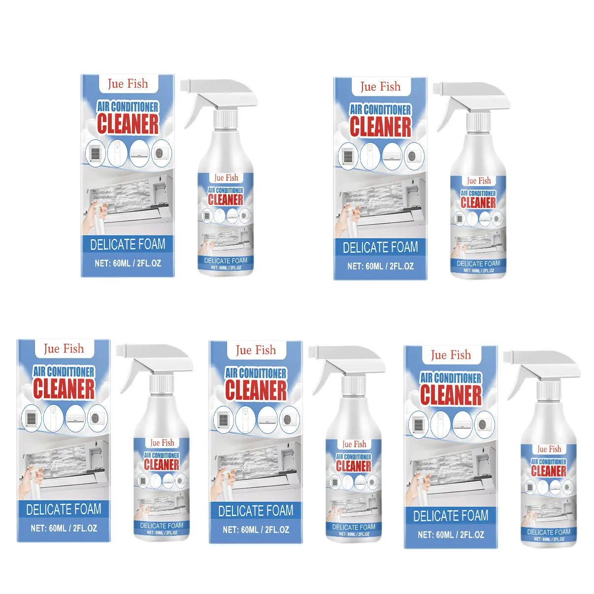 Air Conditioner Cleaner, Household Air Conditioner Hang-Up, Non-Dismantling, Odorless Descaling, Foam Air Conditioner Cleaning
