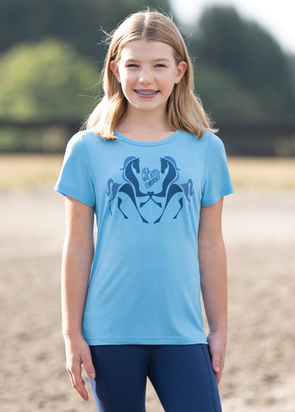 Kids’ All We Need Is Horses Tee