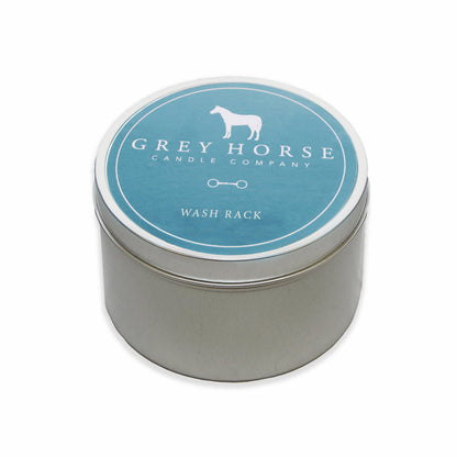 Grey Horse Candle Tin
