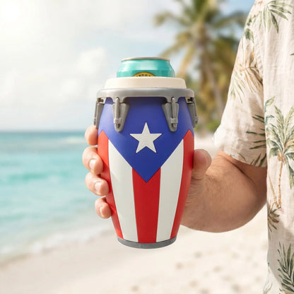 Conga Style Can Holder, 3D Printed 12oz Can Stand, Portable Drink Carrier, Unique Beverage Rack, Perfect for Parties and Festivals