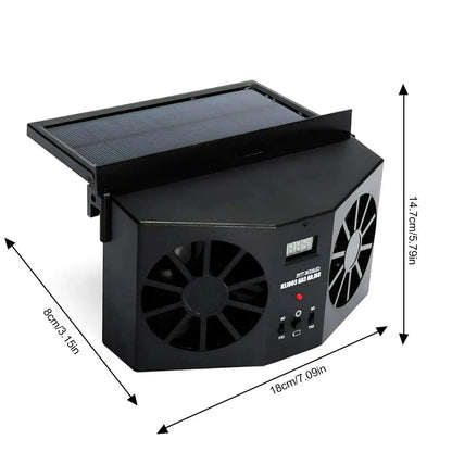 Dual Outlet Solar Car Vent Fan Auto Air Circulation Cooling Exhaust Fan For Vehicle,Exhaust Fan