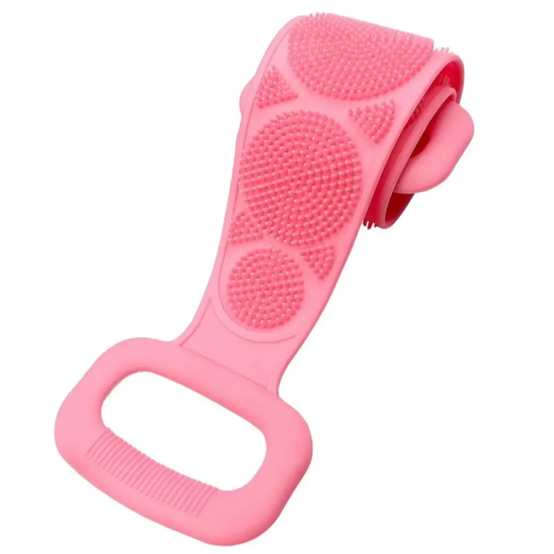 2PCS Silicone Bath Brush – Double-Sided Exfoliating Back Scrubber with Mesh Sponge, Shower & Bath Tool, Bathroom Self-Care Accessory for Easy At-Home Body Care