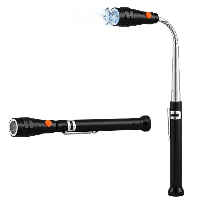 Extendable Magnetic Pickup Tools - Telescoping Magnet with LED Flashlight Gifts for Men, Fathers Day Mens Gifts from Daughter Son, Birthday Gifts for Men Dad Him
