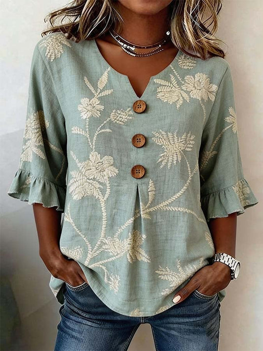 Women'S Casual Printed Shirt