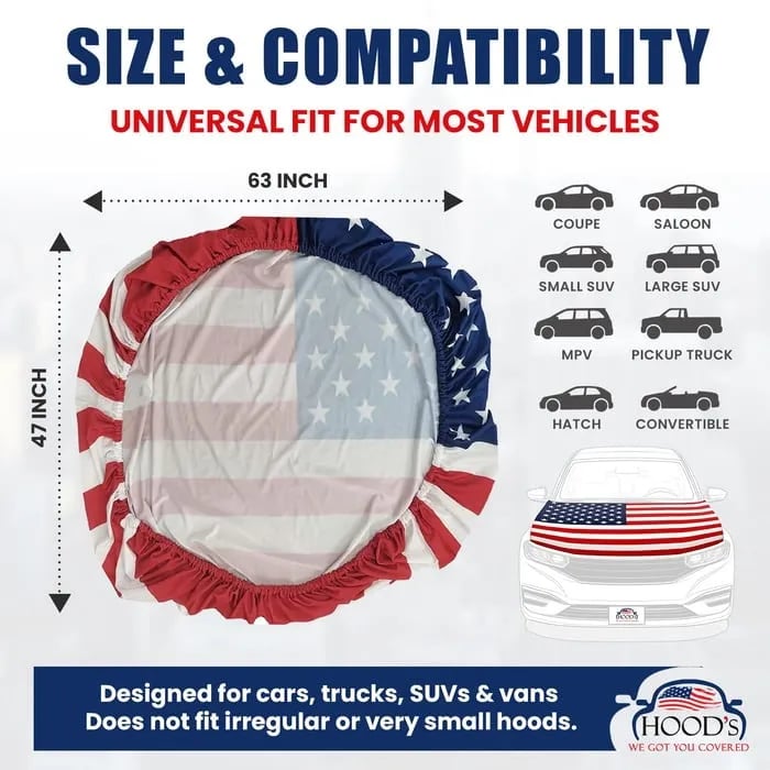 🎉Hot Sale 49% OFF🔥American Car Hood Flag🦅