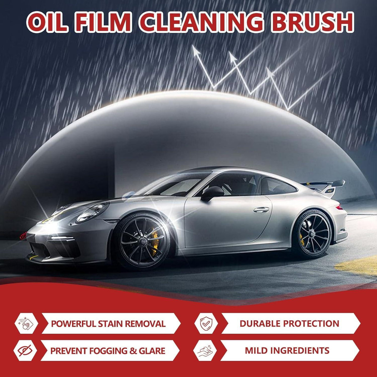 Car-Mounted Handheld Glass Oil Film Remover Paste — Removes Stains Without Leaving a Trace