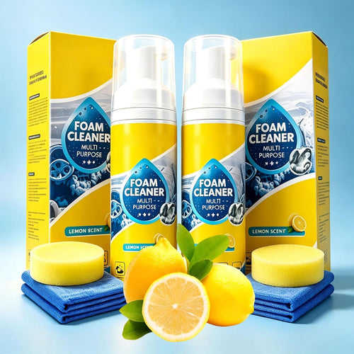 4-in-1 Multi-Enzyme Foaming Cleaner — A Multi-Purpose Deep Cleaning Spray Suitable for Car Interiors, Kitchen Grease, Bathroom Tiles, and Sofa Fabrics.