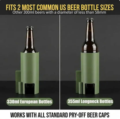 Beer Bottle Mortar Opener, Pop-Up Beer Opener, Tactical Cap Launcher, Hands-Free Press Button, Men's Exclusive, Bar and Desk Decor