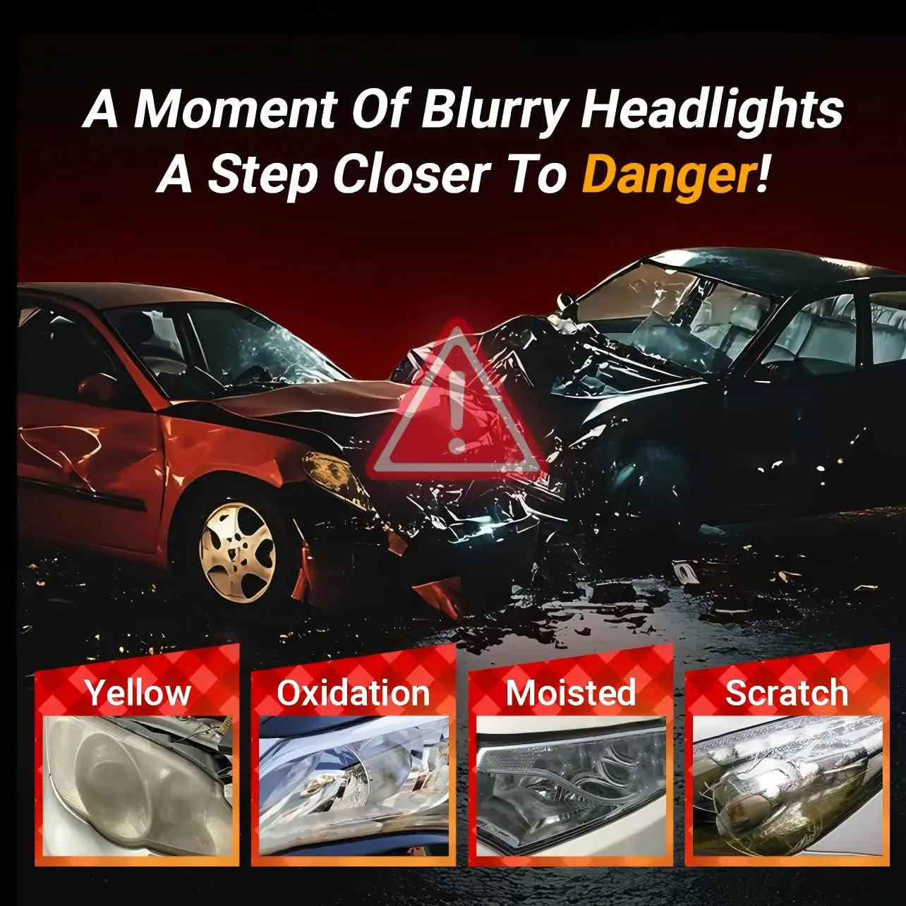 Automotive Headlamp Restoration Fluid Oxidized and Yellowed Automotive Headlamps Blurring Enhanced Crystallization Coating Refurbisher