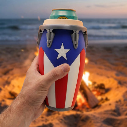 Conga Style Can Holder, 3D Printed 12oz Can Stand, Portable Drink Carrier, Unique Beverage Rack, Perfect for Parties and Festivals