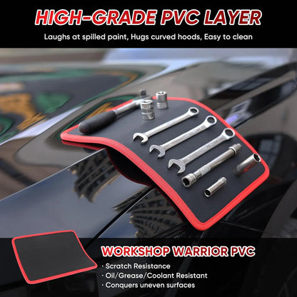 3PC Flexible Magnetic Tool Mat & Tray Holder - Magnetic Tool Tray, Flexible Magnetic Mat, PVC & Non-Slip for Garage Workshop, Auto Repair Tools fathersdaygiftideas fathersdaygift
