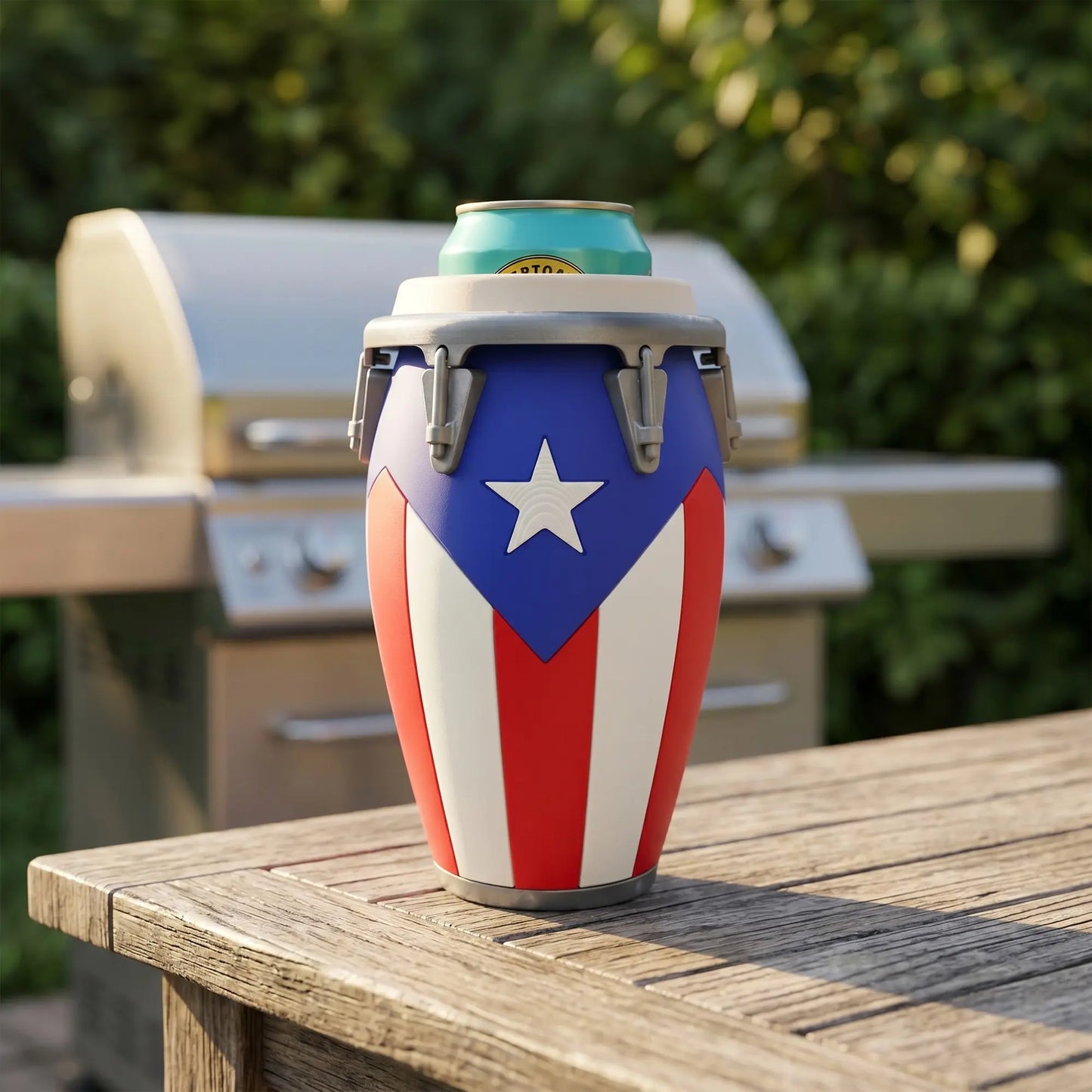 Conga Style Can Holder, 3D Printed 12oz Can Stand, Portable Drink Carrier, Unique Beverage Rack, Perfect for Parties and Festivals