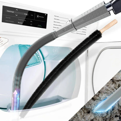 Dryer Vent Cleaner Kit 2 Pieces Vacuum Hose Attachment Lint Brush Universal Quick Lint Remover Deep Cleaning Improve Dryer Efficiency Lower Electric Bills fathersdaygift