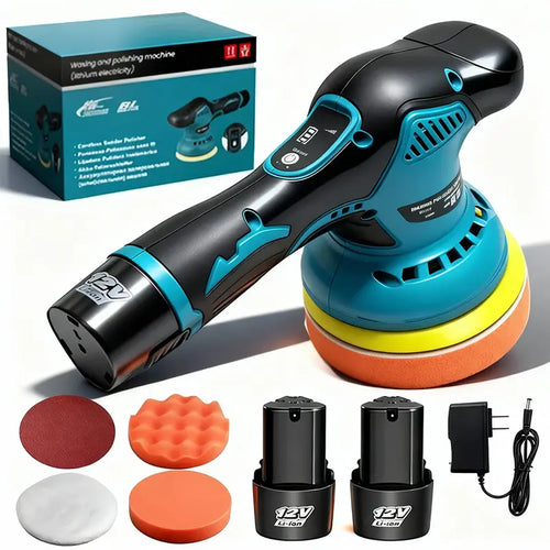 Cordless Car Buffer Polisher with 2 Batteries