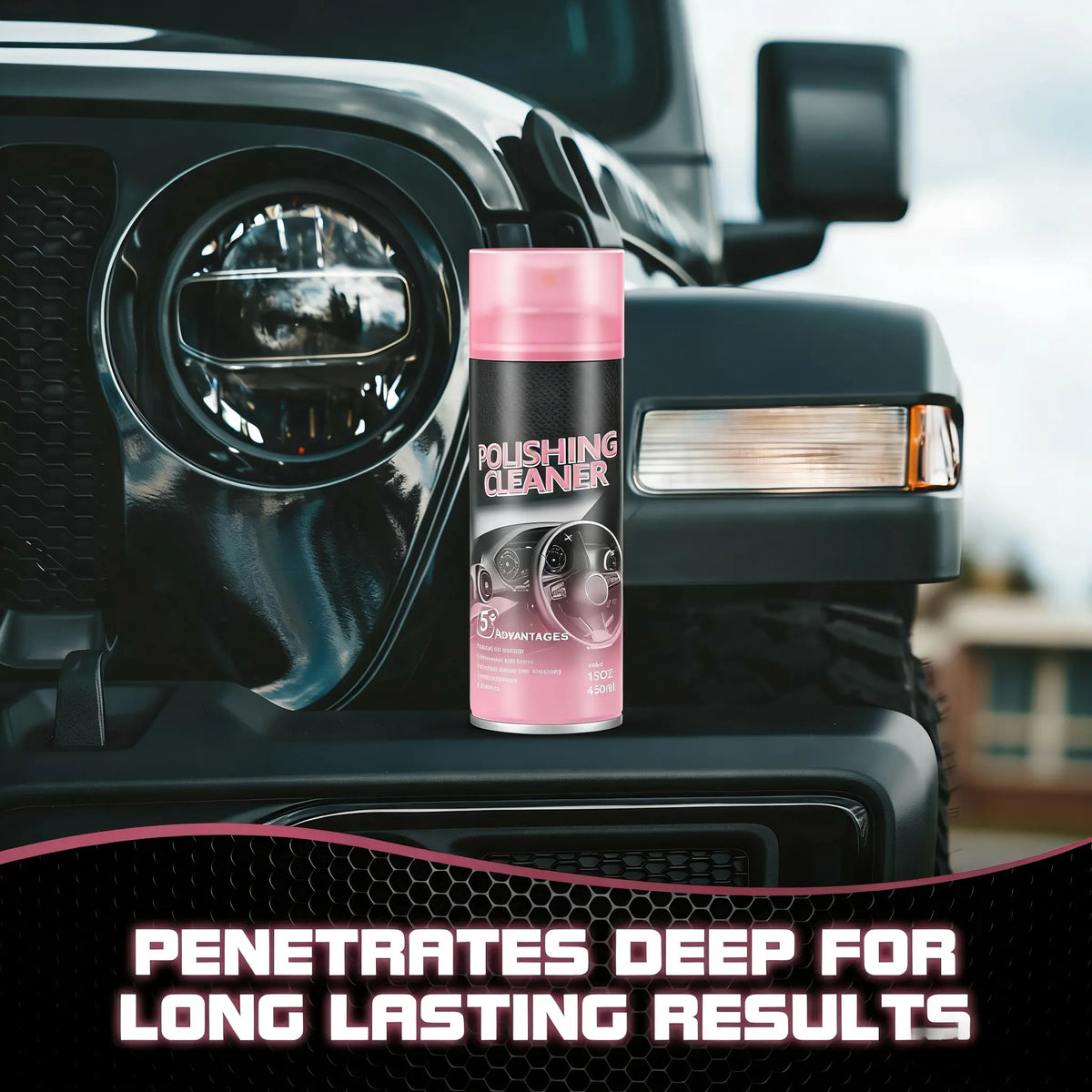 Car Interior Protectant Spray For Leahter and plastic One-Step Tire Shine Spray for Precise, Even Shine and Minimal Overspray ,15oz