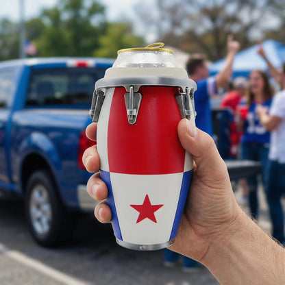 Conga Style Can Holder, 3D Printed 12oz Can Stand, Portable Drink Carrier, Unique Beverage Rack, Perfect for Parties and Festivals