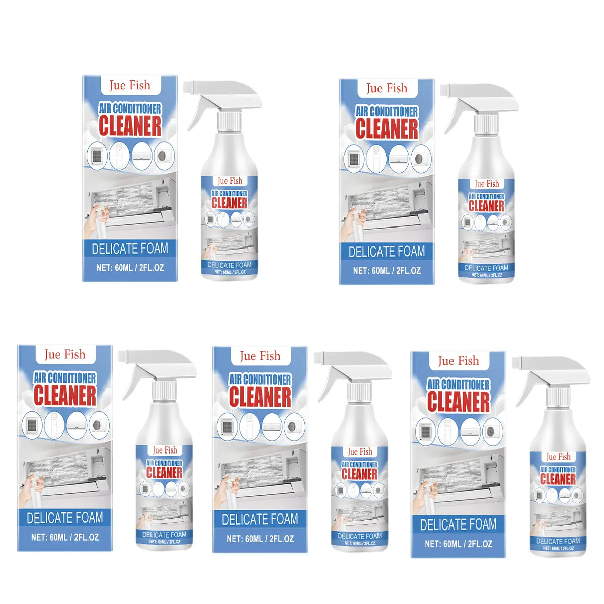 Air Conditioner Cleaner, Household Air Conditioner Hang-Up, Non-Dismantling, Odorless Descaling, Foam Air Conditioner Cleaning