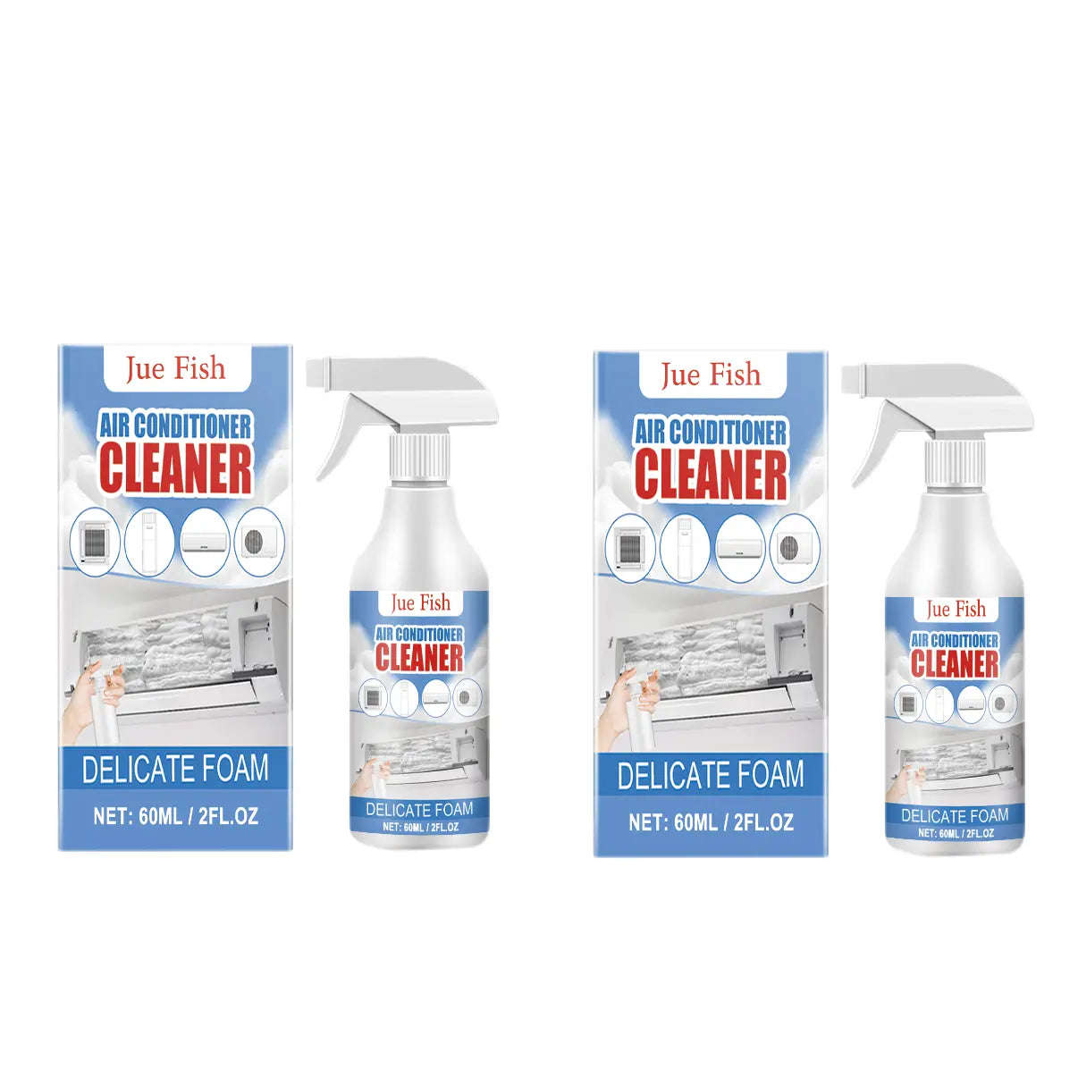 Air Conditioner Cleaner, Household Air Conditioner Hang-Up, Non-Dismantling, Odorless Descaling, Foam Air Conditioner Cleaning
