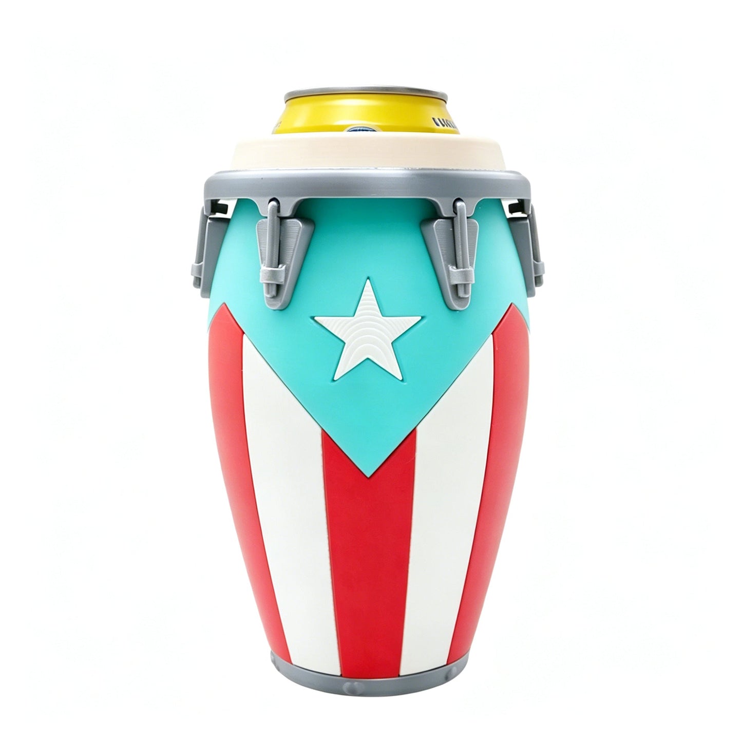 Conga Style Can Holder, 3D Printed 12oz Can Stand, Portable Drink Carrier, Unique Beverage Rack, Perfect for Parties and Festivals
