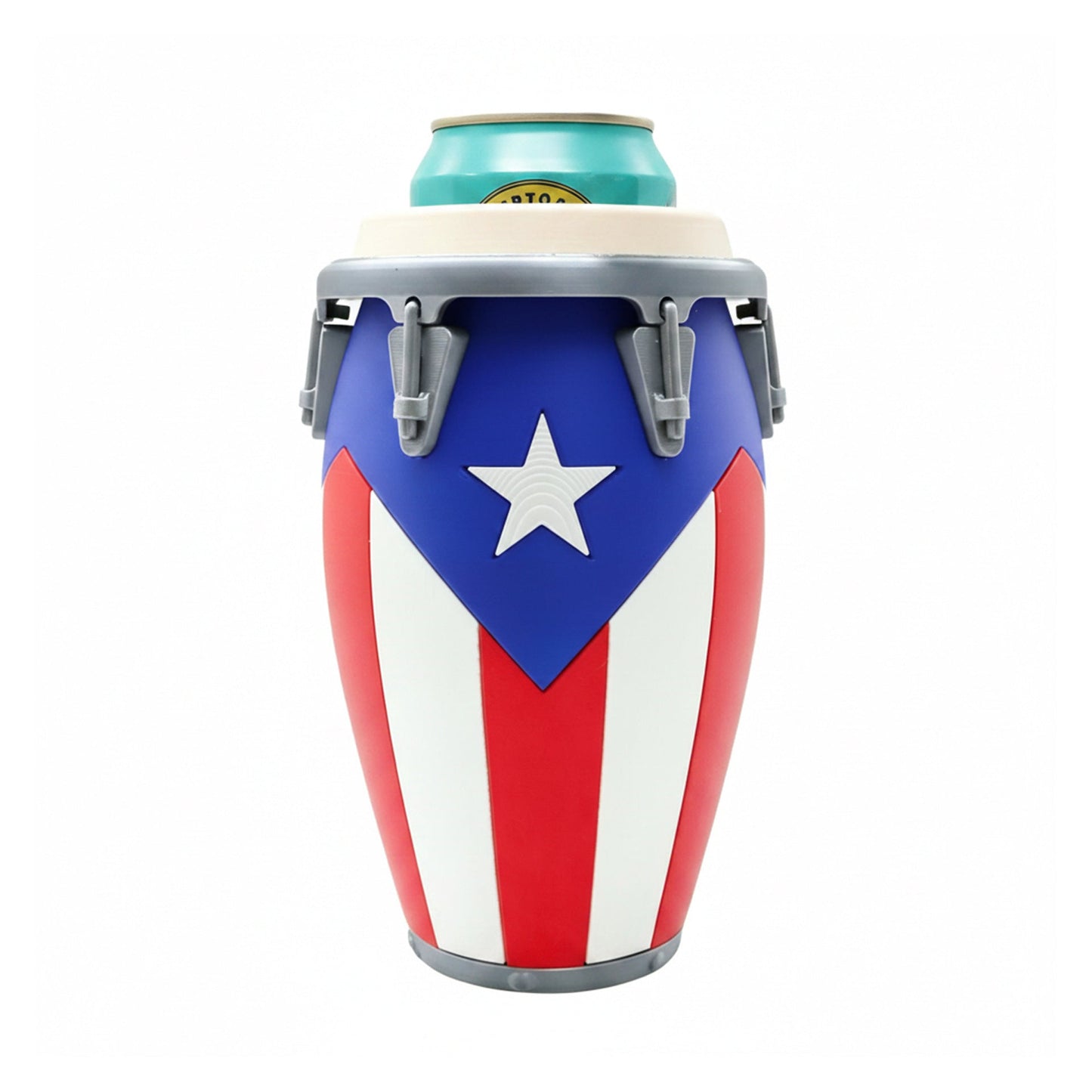 Conga Style Can Holder, 3D Printed 12oz Can Stand, Portable Drink Carrier, Unique Beverage Rack, Perfect for Parties and Festivals
