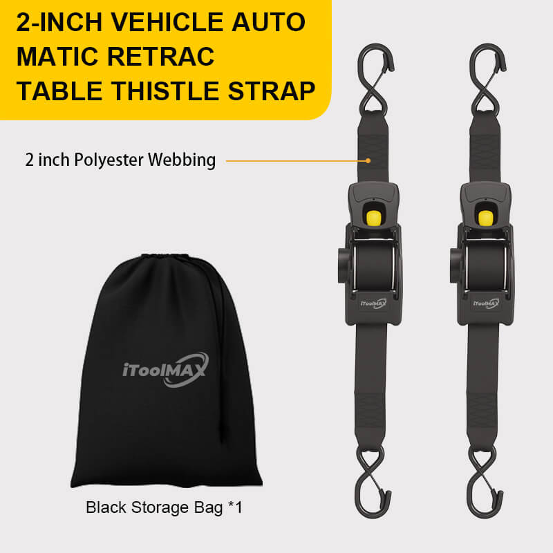 Auto Self Retractable Ratchet Straps