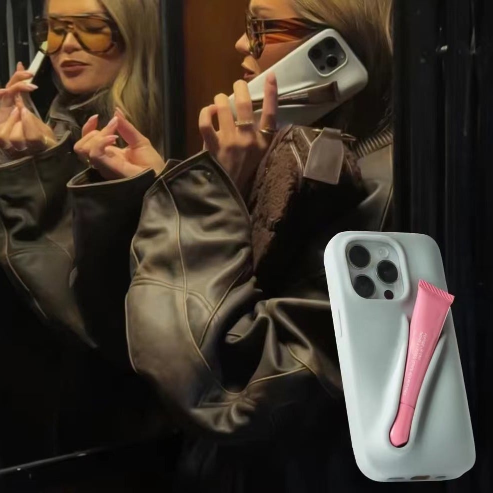 Lip gloss holder phonecase For Iphone