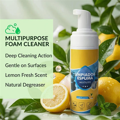 4-in-1 Multi-Enzyme Foaming Cleaner — A Multi-Purpose Deep Cleaning Spray Suitable for Car Interiors, Kitchen Grease, Bathroom Tiles, and Sofa Fabrics.