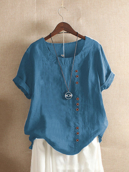 Cotton and Linen T-shirt