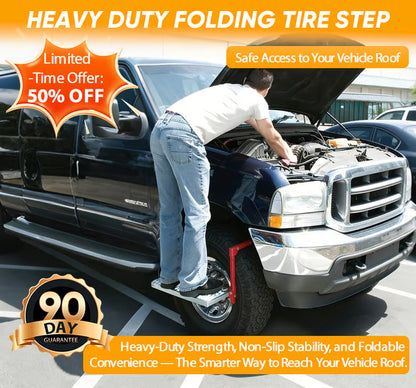 Heavy Duty Folding Tire Step