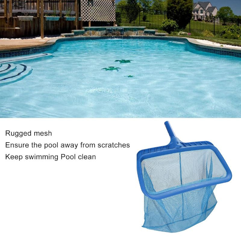 4-in-1 Pool Cleaning Kit with 17.5 Brush, Rotatable Brush, Net & Pole